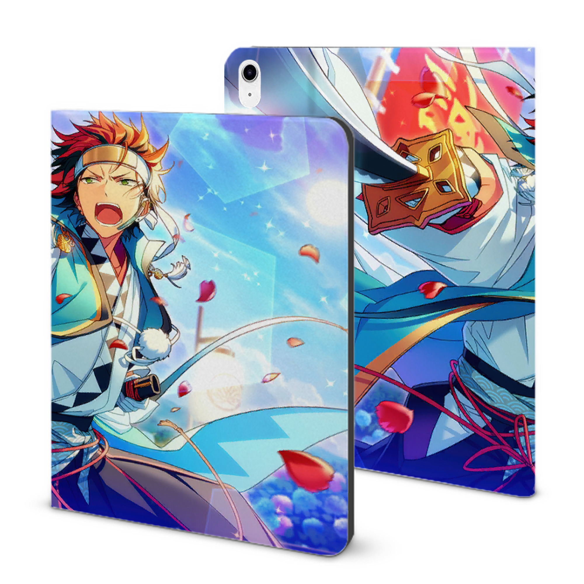 （画像用） あんさんぶるスターズ! Ensemble Stars IPad ケース ブック型 PUレザー TPU 耐衝撃 軽量 薄型 ペン収納なし 全面保護 IPad 各モデル対応